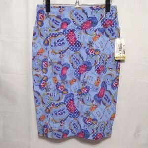 LuLaRoe Cassie Skirt Medium Disney Mickey Mouse Print Pencil Skirt Disneycore